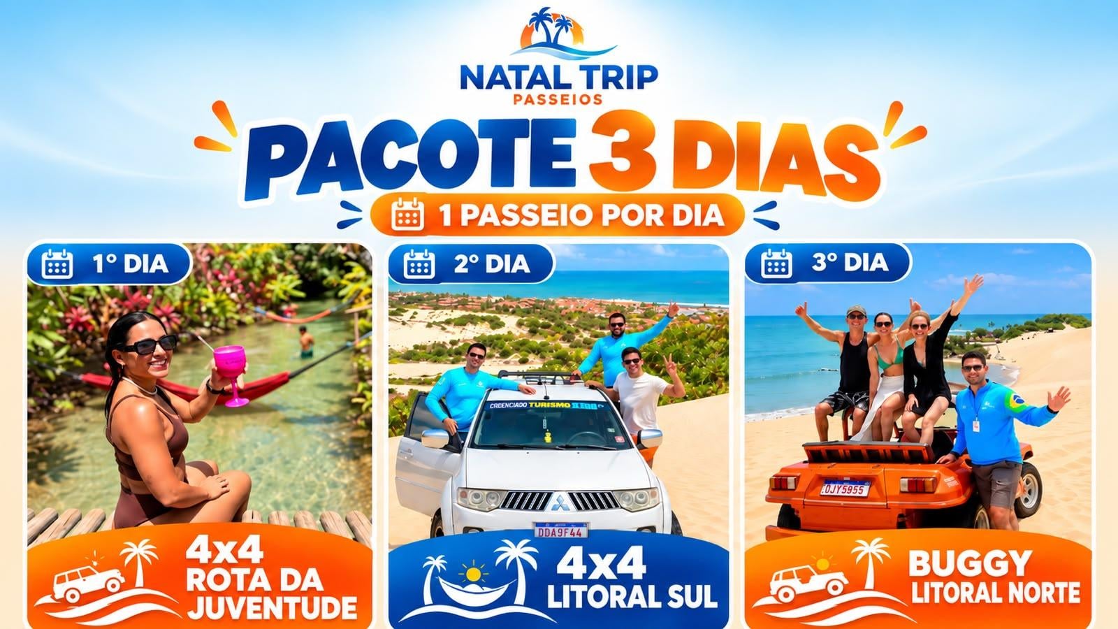 4x4 sul + buggy norte + rota da juventude