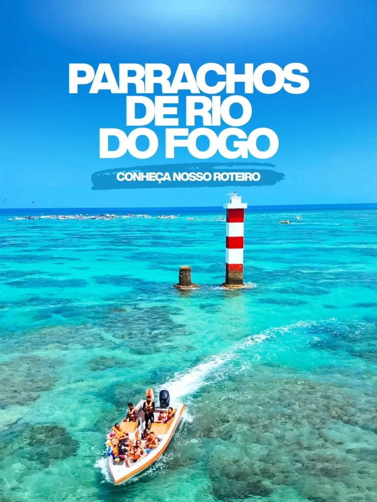 Banner sobre o passeio de Parrachos Rio do Fogo.