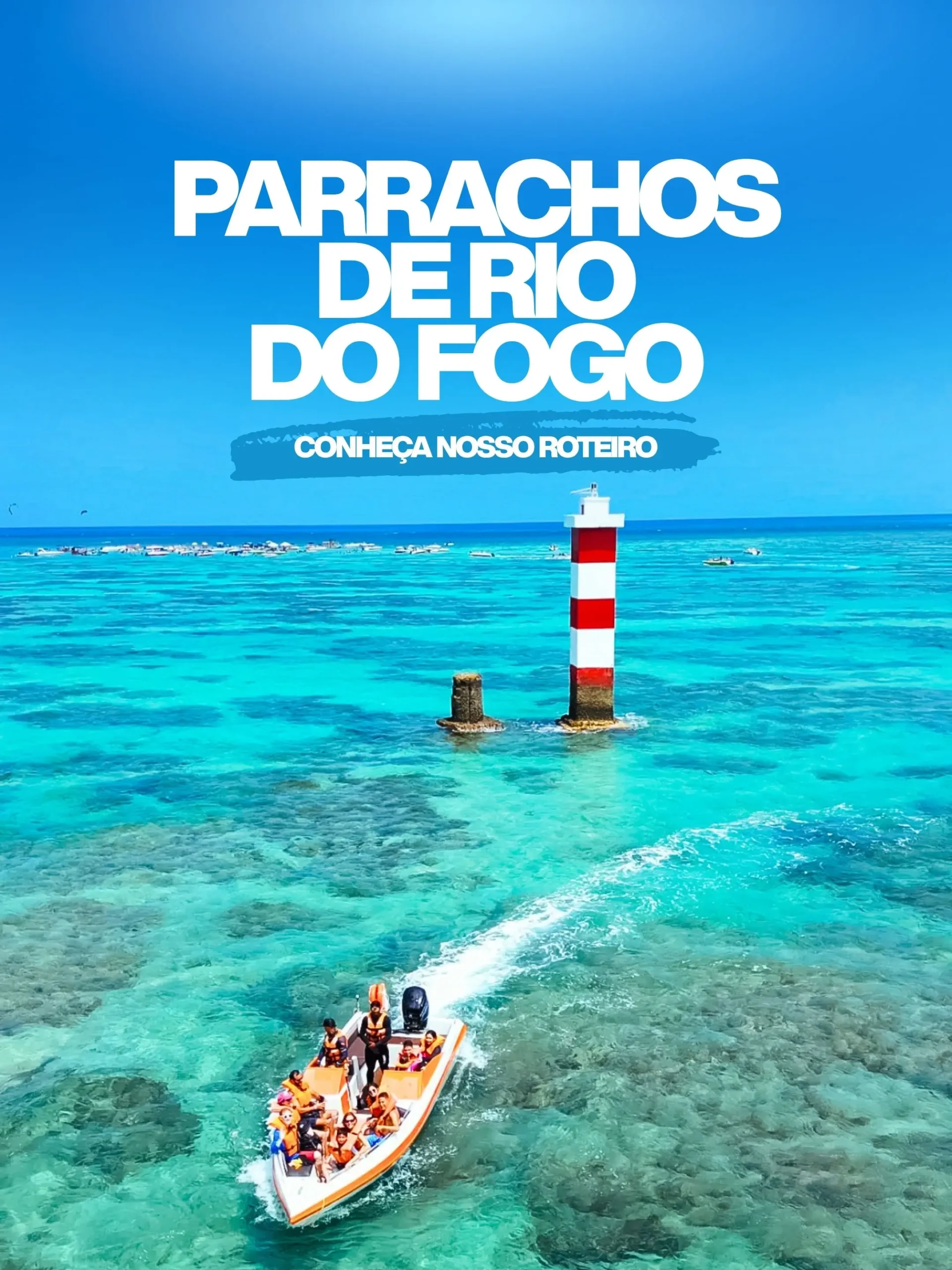 Banner sobre o passeio de Parrachos Rio do Fogo.