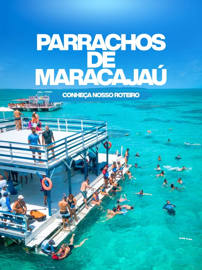 Banner sobre o passeio de Parrachos de Maracajaú.