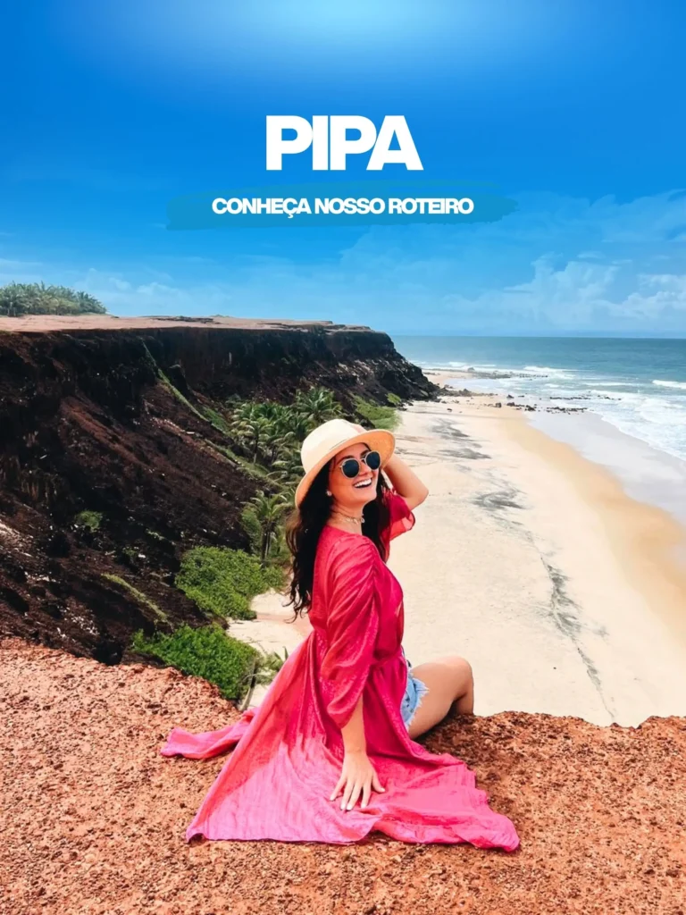 Banner sobre o passeio de Pipa com a agência de passeios Natal Trip.