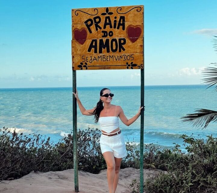 Foto na Praia do Amor, no Passeio para Pipa